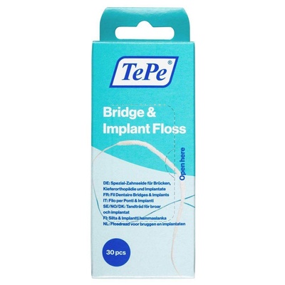 Hammaslanka TePe Bridge&Implant Floss silta/implantti