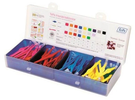 Laatikosto hammasväliharjoille Tepe Angle