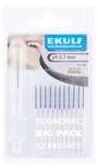 Ekulf Hammasväliharja valkoinen 0,7mm