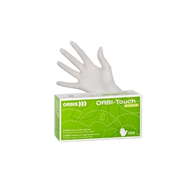 Orbis Tutkimuskäsineet ORBI-Touch Eco Plus IC latex M