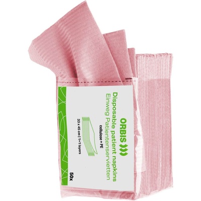 ORBIS servietti muovitettu 33x45cm vaaleanpunainen