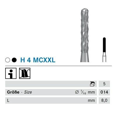 Fissuura purkupora kovamet H 4 MCXXL/014 FG pyöristetty 8m 1 x 5 kpl