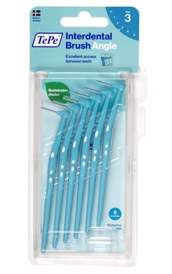 Tepe Angle Hammasväliharja 0,6mm sininen