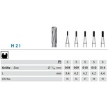 Fissuurapora kovametalli H 21/010 FG tasapäinen 1 x 5 kpl
