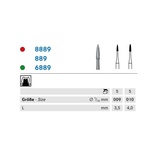 Komet timantti 889/FG liekki pitkäkaulainen