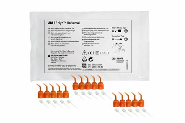 Sekoituskärki autom. RelyX Universal micro oranssi+jatkokanyyli