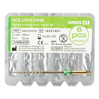 Golden One steriili neula medium 35.06 25 mm vihreä