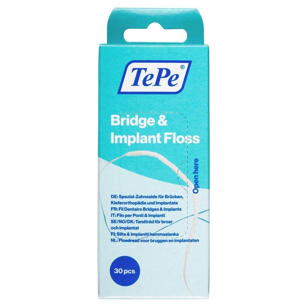 Hammaslanka TePe Bridge&Implant Floss silta/implantti