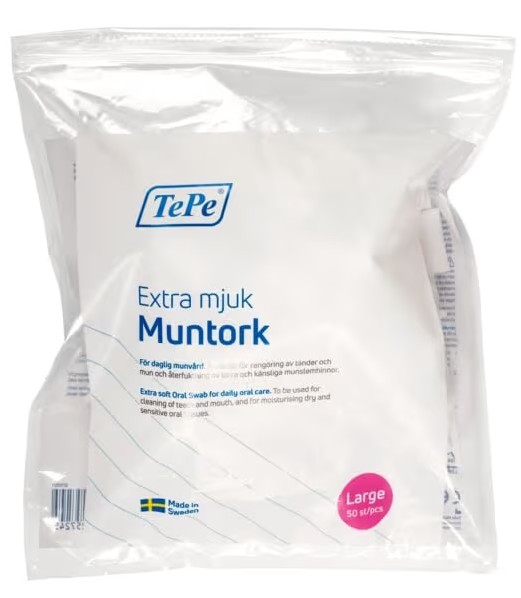 TePe kuivan suun puhdistus-/kostutustikku Large