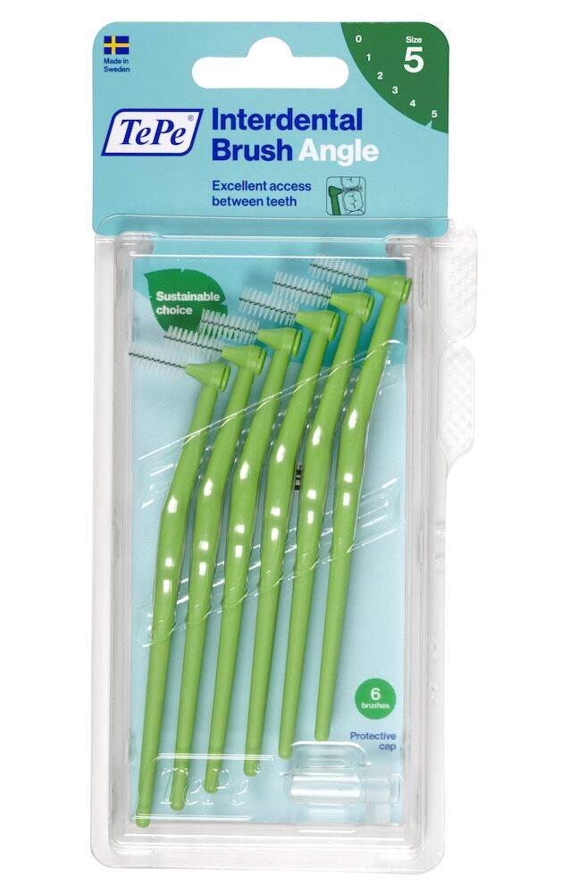 Tepe Angle Hammasväliharja 0,8mm vihreä